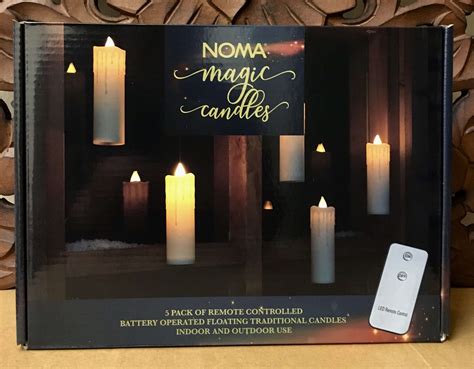 Enhance your relaxation with Noma magic candles and their wand remote control